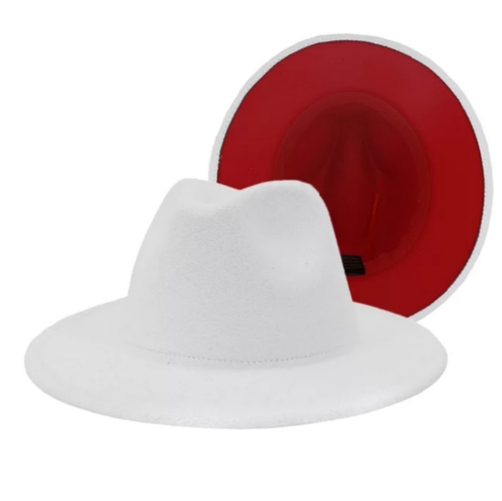 WHITE Fedora Hat Unisex BRAND NEW!!!Holiday Special